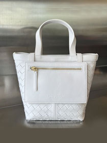 BV original lambskin small tote bag 754916 white