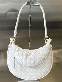 BV original lambskin small gemelli bag 776764 white