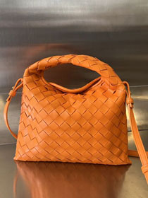 BV original calfskin mini hop bag 777586 papaya