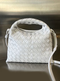 BV original calfskin mini hop bag 777586 white