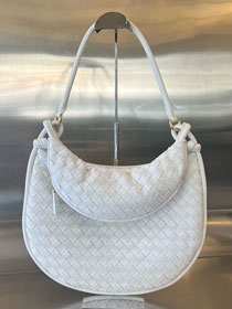 BV original lambskin large gemelli shoulder bag 764053 white