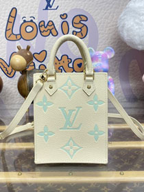 Louis vuitton original calfskin petit sac plat bag m81417 white&green