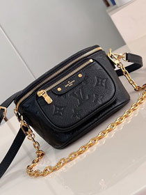 Louis vuitton original calfskin mini bumbag M46917 black