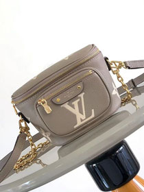 Louis vuitton original calfskin mini bumbag M82208 grey