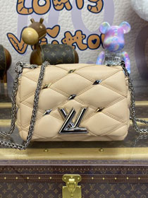 2024 Louis vuitton original lambskin pico GO-14 small handbag M24246 beige