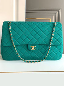 CC original fabric maxi flap bag AS4661 green