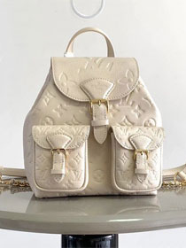 Louis vuitton original calfskin mini backpack M47106 white