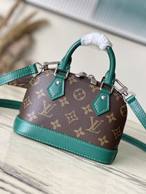 Louis vuitton original monogram canvas nano alma M83204 green