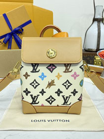 Louis vuitton original monogram canvas nano steamer M83429 white