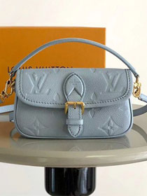 Louis vuitton original calfskin nano diane M83592 light blue