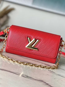 Louis vuitton original epi leather twist west pouch M83593 red