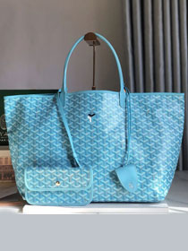 Goyard original canvas saint louis GM bag GY0083 sky blue