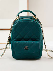 CC original grained calfskin mini backpack AP3753 green