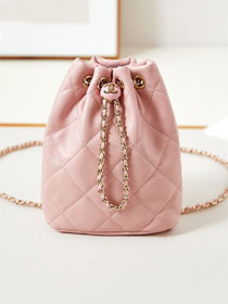 2024 CC original lambskin small backpack AS4810 pink