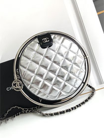 CC original lambskin large clutch with chain AP4111 silver