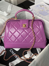 2024 CC original lambskin small top handle bag AS4959 purple