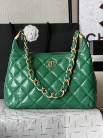 2024 CC original lambskin medium hobo handbag AS4923 green