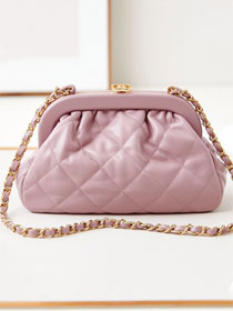 CC original lambskin clutch AS4717 pink