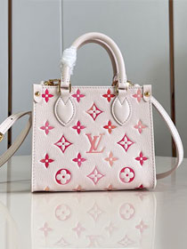 Louis vuitton original calfskin onthego BB M47115 white&pink