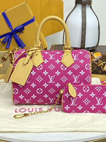 Louis vuitton original soft calfskin speedy P9 25 M24423 agate pink