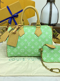 Louis vuitton original soft calfskin speedy P9 25 M24423 green