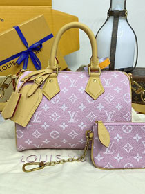 Louis vuitton original soft calfskin speedy P9 25 M24424 light purple