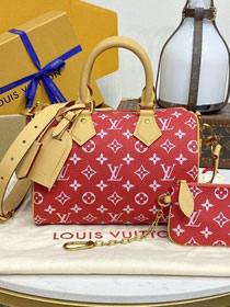 Louis vuitton original soft calfskin speedy P9 25 M24425 red