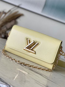 Louis vuitton original epi leather twist west M24548 light yellow