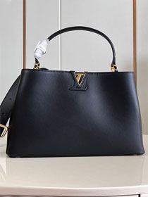 Louis vuitton original calfskin capucines GM souple M24607 black