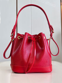 Louis vuitton original epi leather noe BB handbag M24675 red