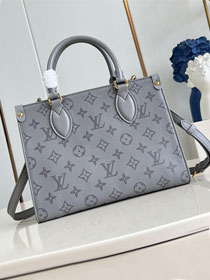 Louis vuitton original calfskin onthego pm M12465 grey