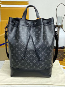 Louis vuitton original monogram eclipse maxi noe sling bag M46693