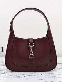 GG original calfskin jackie 1961 small shoulder bag 782849 bordeaux