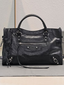 Balenciaga original lambskin le city medium bag 7977862 black