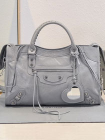 Balenciaga original lambskin le city medium bag 7977862 grey