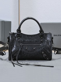 Balenciaga original lambskin le city mini bag 8063952 allblack