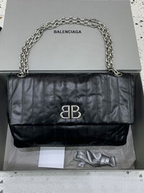 Balenciaga original calfskin monaco medium bag 7659452 black