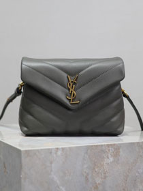 YSL original calfskin loulou mini bag 467072 grey