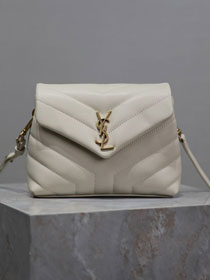 YSL original calfskin loulou mini bag 467072 white