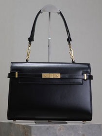 YSL original calfskin manhattan top handle bag 769512 black