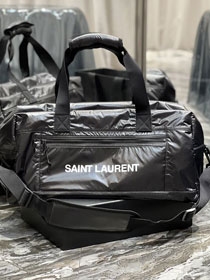 YSL original nylon large duffle bag 581374 black