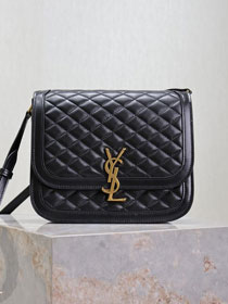 YSL original lambskin solferino medium satchel 635025 black