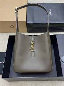 YSL original calfskin le 5A7 small tote bag 713938 dark green