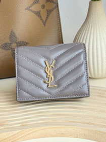 YSL original grained calfskin wallet 530841