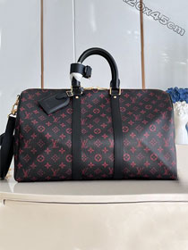 Louis vuitton original monogram canvas keepall 45 M12441 red