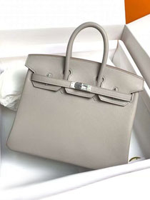 Hermes original swift leather birkin 35 bag H35-5 grey pearl 