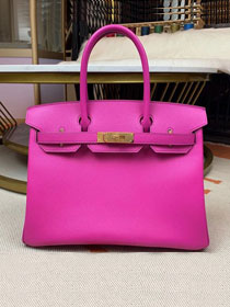 Hermes original epsom leather birkin 30 bag H30-3 rose magnolia