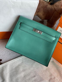 Hermes original evercolor leather kelly danse bag KD022 vert verone