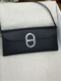 Hermes original epsom leather chaine d ancre to go HD0024 black