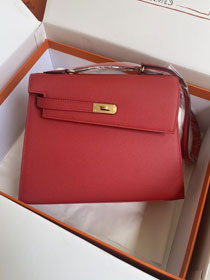 Hermes original epsom leather kelly sellier en desordre 20 KS0020 red